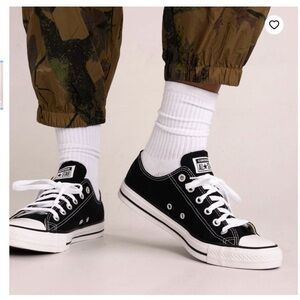 NWOT Men’s Chuck Taylor Converse All Star Lo Black Size 7.5M